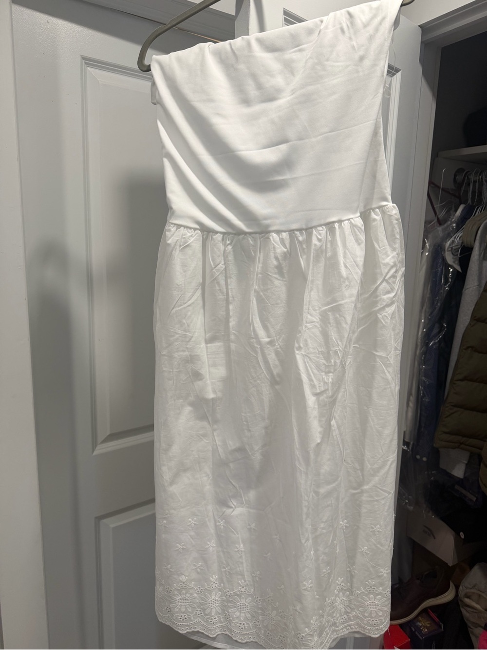 Peppermayo White Strapless Cherry Skies Midi Dress - Picture 3 of 3